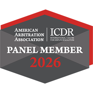 American Arbitration Association - ICDR - Panel Member - 2026 - Michael Hawash